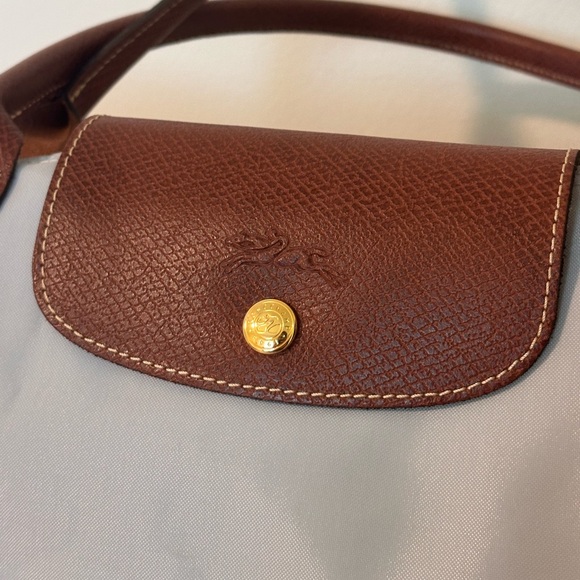 NEW Longchamp Le Pilage Light Grey - Limited Edition Eiffel Tower - Medium - Picture 5 of 16